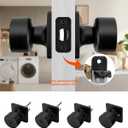 Haidms Black Door Knob Interior, Closet Door Knobs Matte Black Door Knobs Passage Door Knob for Closet Hallway (1 Pack)