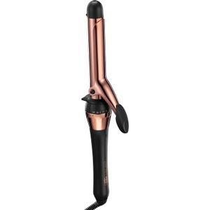 CONAIR INFINITIPRO Rose Gold Titanium 1-Inch Curling Iron, 1-inch barrel produces classic curls  for use on short, medium, and long hair (Black)