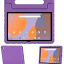 Kids Case for Onn 10.1 Tablet Case 2024 Gen 4(Model:100135925),EVA Shockproof Lightweight Handle Stand Cover for Onn Tablet Case,Purple