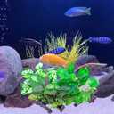 3PCS Artificial Fish Tank Plants Silk Aquarium Plants for Betta Fish