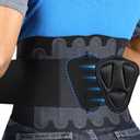 Fitomo 0.5mm Ultra Thin Back Brace for Women Men, 3D Lumbar Pad, Seamless Yoga Fabric, Lightweight Back Brace for Lower Back Pain Relief, Sciatica, Posture, Lifting, Wearg Under Clothes, Black, M