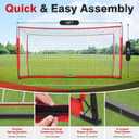 Portable Soccer Goal, Detachable 12x6 FT Soccer Goals Net for Backyard, Quick Setup Training Equipment with 1 Carry Bag, 12 Training Cones