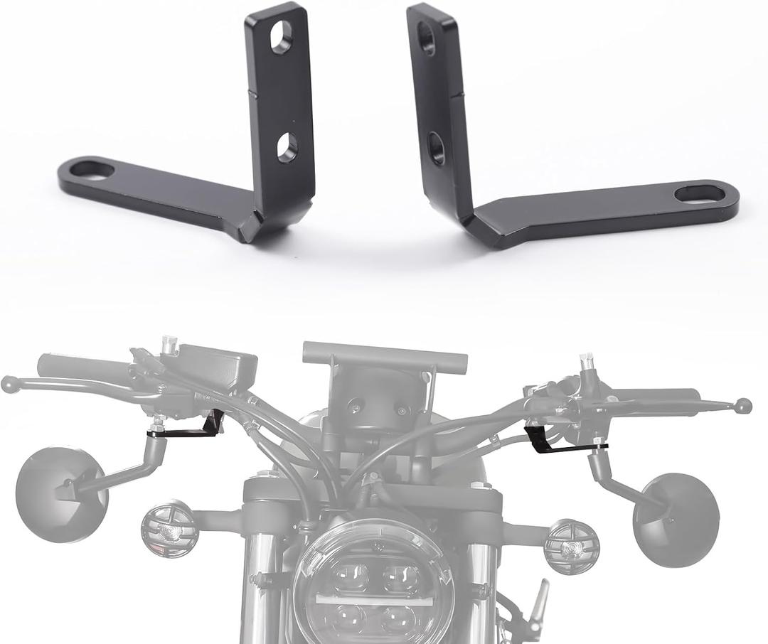 CMX300 CMX500 Rearview Mirror Down Bracket for Honda 17-24, Motorcycle Handlebar Rear View Side Mirror Bracket Forward Kit for Honda Rebel CMX 300 CMX 500 2017-2024 Accessories