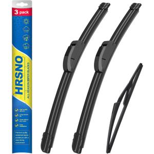 19"+18" Windshield Wipers With 10" Rear Wiper Blade Sets Automotive Replacement for Mini Cooper R56 2007-2012,R50 R53 2005-2006,F55 F56 2014-2024 Easy For Installation (Pack of 3)