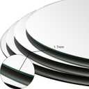 Suwimut Set of 12 Round Mirrors for Centerpieces, 12 Inch Glass Mirrors Candle Plate Circle Mirror Trays Large Glass Mirror Tiles for Table Centerpieces, Wedding, Party Decorations, Crafts, Wall Decor