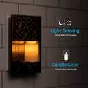 GE LED CandleLite Night Light, Plug-in, Dusk to Dawn Sensor, Flameless Candle, Sunset Light, Home Decor, LED Lights for Bedroom, Bathroom, Kitchen, Oil-Rubbed Bronze, 11258