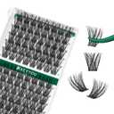 Lash Clusters 96pcs Eyelash Clusters Y01 C Curl 12mm Cluster Lashes KEYYOU Volume Wispy Lash Extension Soft&Comfortable Easy DIY at Home(Y01,C12mm)
