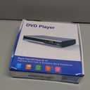DVD Player, Region Free DVD Players for CD/DVD's, Compact DVD Player Supports NTSC/PAL System with RCA Stable Outputs/USB 128G Input, Contains Remote Control and RCA Cable-Without HDMI Cable