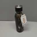 Smartshake Bohtal Double Insulated Flask Water Bottle - 600ml - 20 fl oz Stainless Steel Metal Water Bottle for Hot & Cold Drinks - BPA Free - Thermo Vacuum Metal Drinking Bottle - Black Marble