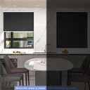 MYshade Cordless Cellular Window Shades No Tools No Drill Blackout Blinds for Indoor Windows Size 36" Wide X 72" Height Black Room Darkening Window Blinds for Bedroom, Bathroom, Kitchen, Living Room