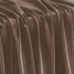 KKJIAF Brown Stretch Velvet Fabric 60 Inch Wide, 5 Yard Soft Stretchy Fabric for Sewing Clothes, Apparel, Costume, Crafts - 90% Polyester 10% Spandex