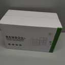 Wisuce Bamboo Desk Organizer - Mini Bamboo Desk Drawer Tabletop Cosmetic Storage Organization for Office or Home Black