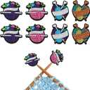 BEEFLYING 8 pcs Silicone Knitting Needle Stoppers Yarn Ball Knitting Needle Point Protectors Caps, Fit Sizes 2.5-6 mm Needles for Knitting Sewing Crocheting DIY Crafts