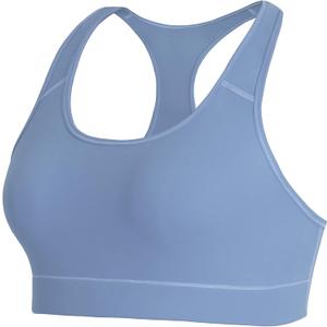 BUBBLELIME Women's Racerback Sports Bras High Impact/Medium Support Activewear Fitness Workout Yoga Tank Tops (Blue, M)