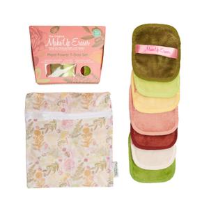 7-Day Set, Erase All Makeup with Just Water, Including Waterproof Mascara, Eyeliner, Foundation, Lipstick, Sunscreen, and More! 7ct (7 Count (Pack of 1), Plant Power)