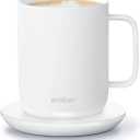 Ember Temperature Control Smart Mug 2, 10 Oz, App-Controlled Heated Coffee Mug with 80 Min Battery Life and Improved Design, White