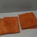 Mecatny Corduroy Decorative Fall Throw Pillow Covers 18x18 Set of 2 for Sofa Living Room, Soft Burnt Orange Neutral Boho Couch Pillow Covers for Home Decor, Rust