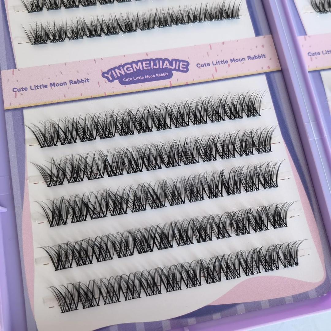 10-16mm magnetic eyelashes,C-D Curvature lash clusters kit,3D Wispy Lashes Clusters DIY Lash Extension Kit,No need Glue (240pcs 10-16mm 60D-a)