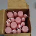 MTLEE 16 Pcs 10 Inch Long Tapered Candle Stick Bulk Smokeless Unscented Burning Candlestick Paraffin Wax with Cotton Wick for Halloween Christmas Thanksgiving Wedding Party Church(Morandi Pink)