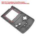 IPS Ready Upgraded eXtremeRate Gradient Translucent Green Blue Replacement Shell Full Housing Cover Buttons for Gameboy Color Fit for OSD IPS & Regular IPS & Standard LCD Not Console & IPS Screen