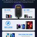 [Apple MFi Certified] iPhone Car Charger, Built-in 5.7FT Lightning Cable for iPhone 17/16/15/14/Max/XR/X/8/7/iPad, 71W 3-Ports PD30W Car Charging Adapter for Samsung Galaxy S25/S24/S23, Google Pixel