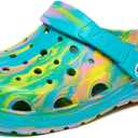 Kids Boys & Girls Black Camouflage Clogs Children's Beach Shoes Classic Marbled Tie Dye Clog Little Kid (6 Big Kid)