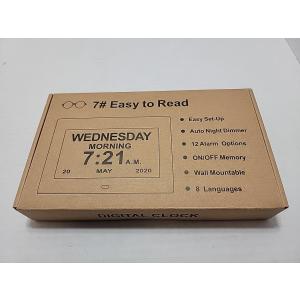 Clocks for Seniors - Digital Alarm Clock with Large Display | Medication Reminders | Desk/Wall Dementia Clock for Elderly with Easy Remote Control