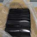 1,000 Plastic Disposable Knives Bulk Black Medium Weight Disposable Silverware Plastic Cutlery Knife
