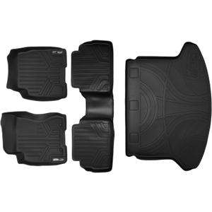 MAXLINER Floor Mats 2 Rows and Cargo Liner Set for 2008-2013 Nissan Rogue