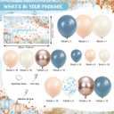 178 pcs Pumpkin Baby Shower Decorations Blue Balloons Set Fall Pumpkin Party for Boys A Sweet Little Pumpkin is On the Way Autumn Baby Shower Boy Garland Arch Kit