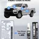 Red Alert/Scarlet Red(A20) for Nissan Touch Up Paint Pen, 2 in 1 Car Scratch Remover with Pen Tip and Brush, Precise Color Match for Car Paint Scratch Repair, Quickly and Easily Fix Chips and Nicks (EXP 08/31/28)