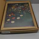 Vintage Wildflower Wall Art Set of 3, Moody Dark Green Flower Botanical Wall Decor Paintings, Nature Floral Farmhouse Landscape Posters Prints Pictures for Living Room Bedroom 12x16 Inch Wood Framed