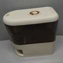 Rice Dispenser, Dry Food Storage Container with Clear Window, Airtight Dustproof PP Cereal and Flour Dispenser