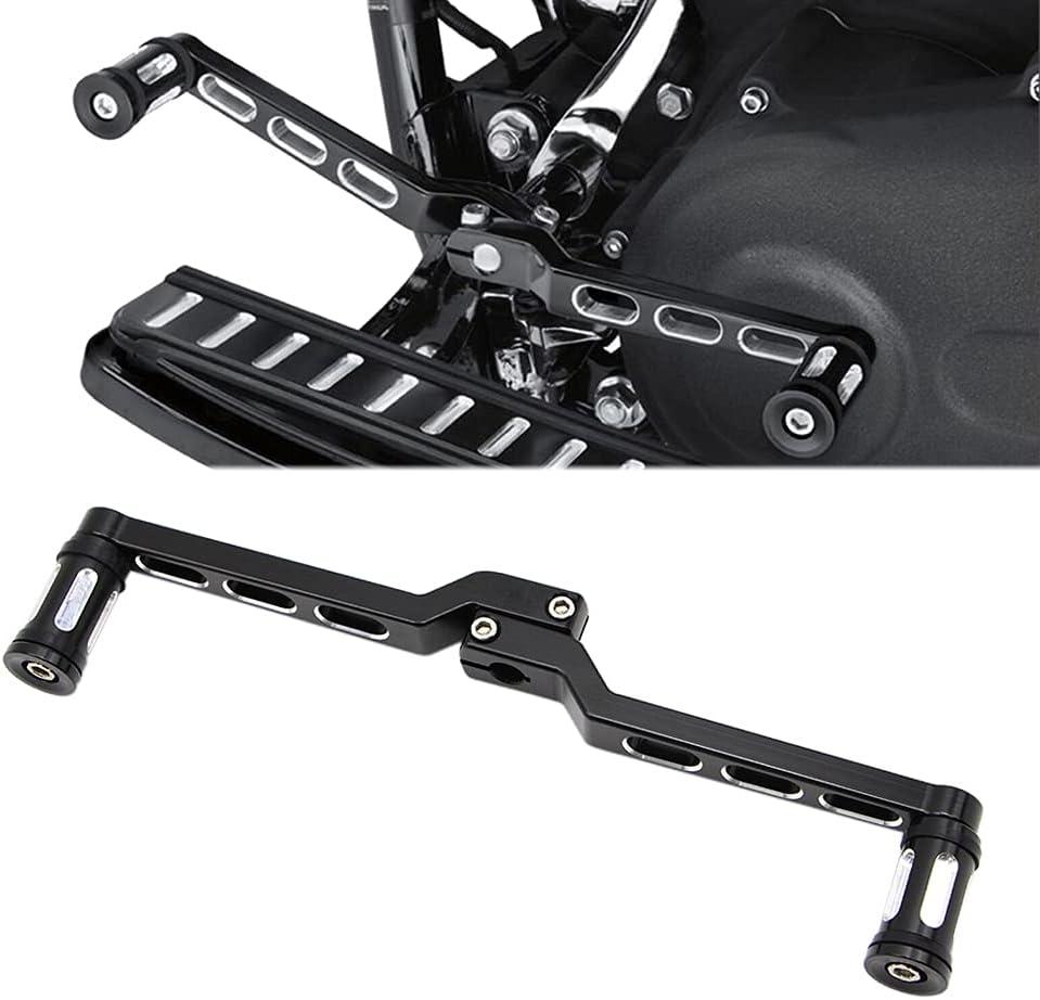 Heel Toe Gear Shift Lever + Shift Peg for Harley FL Softail/Touring, Road King, Street Glide/Tri Glide Trikes - Shifter Lever (Black)