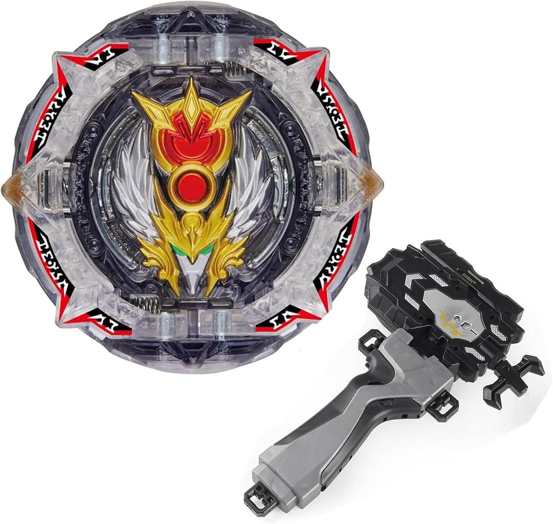 mlywd Gyro Battling Tops Burst SuperKing, Gyro Launcher and Grip Battle Game Set Right Spin DB Layer System Gyro Toys Set Gifts for Kids Children Boys, B-169