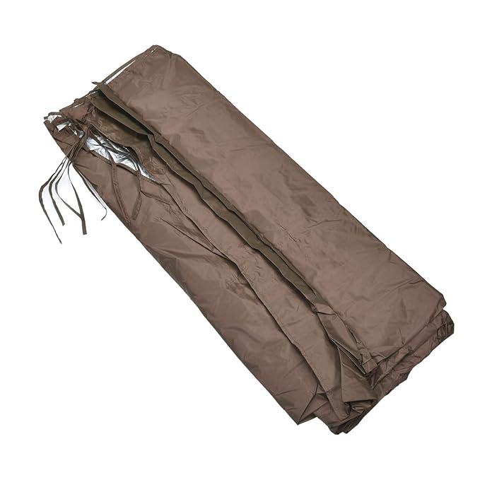 Waterproof Furniture Cover, Practical 5.2x2m Breathable Silver Coated Waterproof Shade Cloth for Terrace Balcony for Gatherings Picnics for Roofs Courtyards (Brown) (12"W x 88"L)