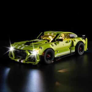 Nitemode Light Kit Compatible with Lego Technic Ford Mustang Shelby GT500 42138 Car, Upgraded Lighting Accessories for Display (Lights Only, Model Set Not Included)