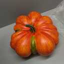 Liliful 2 Pcs 12 Inch Fall Large Artificial Pumpkin Crafts, Orange