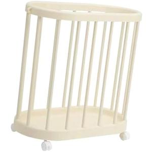 Laundry Basket Cart Dirty Clothes Basket Storage Organizer Container for Laundry Room, Cream Color