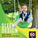 Swurfer Coconut Toddler Swing Comfy Baby Swing Outdoor, 3- Point Adjustable Safety Harness, Secure, Safe Quick Click Locking System, Blister-Free Rope, Easy Installation, Ages 6-36 Months