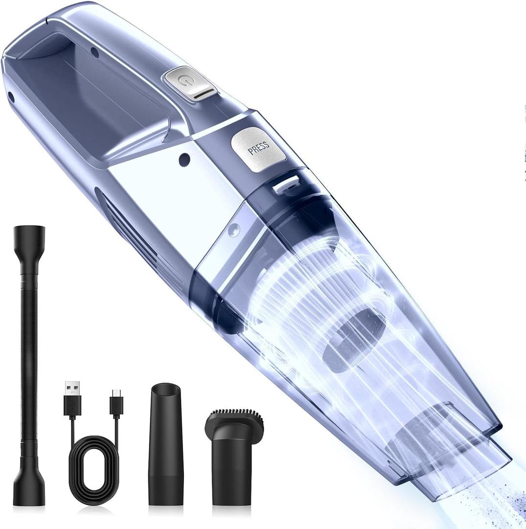 Bossdan Handheld Vacuum Cordless  Car Vac Portable with 8KPA & Multi Accessories