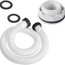 SP1023 1-1/2-Inch FIP Inlet Return Fitting with Hose, Above Ground Pool Inlet Return Fitting with Locknut Gasket Famale Inlet Pipe (FIP) for Hayward SP1023 Swimming Pool Inlet Return Fitting