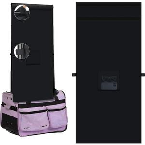 Privacy Curtain for Dance Bag Suitcase, Portable Dancer Changing Curtain Without Rack, Backstage Privacy Changing Room for Dance Suitcase Rolling Dance Garment Bag Accessories