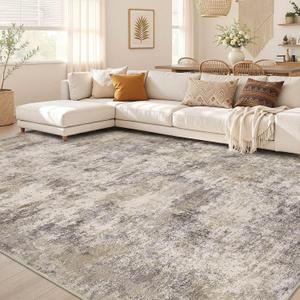 Nakagishi Boho 10x12 Area Rug Living Room Rugs Machine Washable Brown Grey