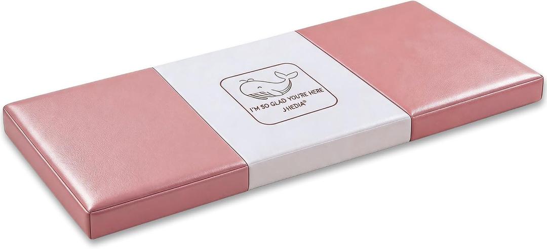 Nap Mats for Preschool，Nap Mat for Toddlers Girls Boys, Pink (52"x20.5"x2")