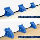 Upgraded 40 Pack Flooring Spacers Laminate Flooring Installation Kit with 1/4 & 1/2 Gap, Wood Floor Install Tool for Laminate, Vinyl Plank, Hardwood, LVT, Bamboo and Floating Floor Installation