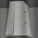 white Wood Desk Organizer and Accessories with Drawer, Bill Mail Organizer and File Mail Holder for Office Supplies, Modern Desk Accessories & Workspace Organizers for Desk Organization