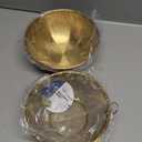 Multi-functional Stainless Steel Rice Washing Bowl - Gold Kitchen Strainer for Rice, Vegetables & Fruit - Durable and Elegant Design