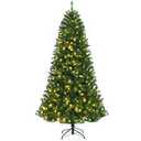 8-ft Pre-lit Artificial Christmas Tree with Multicolor LED Lights