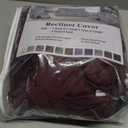 Oversized 3 Pieces Stretch Recliner Chair Covers - Plush Fabric Slipcovers & Durable Furniture Protectors with Elastic Bottom for Kids and Pets (1 XL Seater, Burgundy)